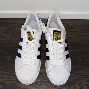 adidas Women's White and Black Sneakers